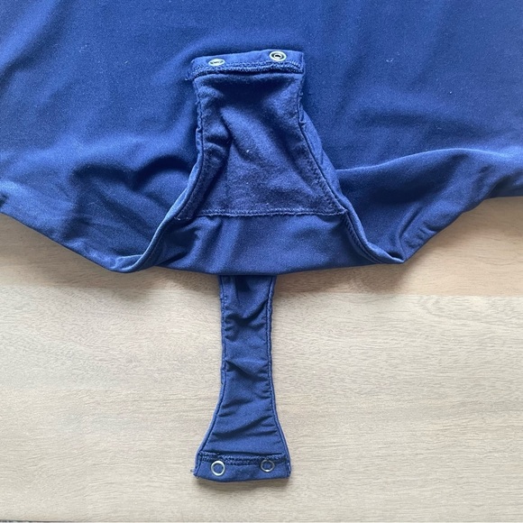 Aerie SMOOTHEZ Short Sleeve Bodysuit Blue - Picture 4 of 7